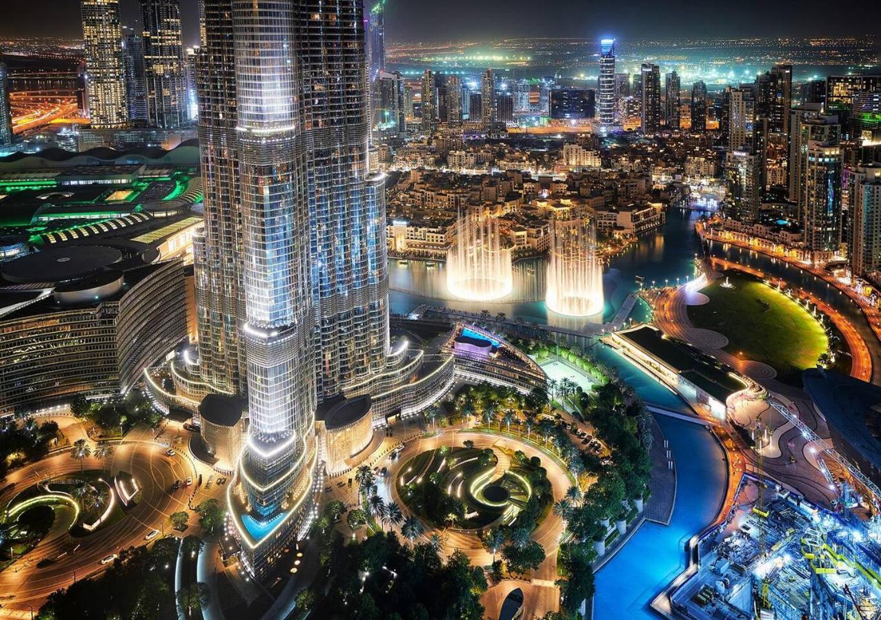 First Class 3Br With Full Burj Khalifa And Fountain View Dubái Exterior foto