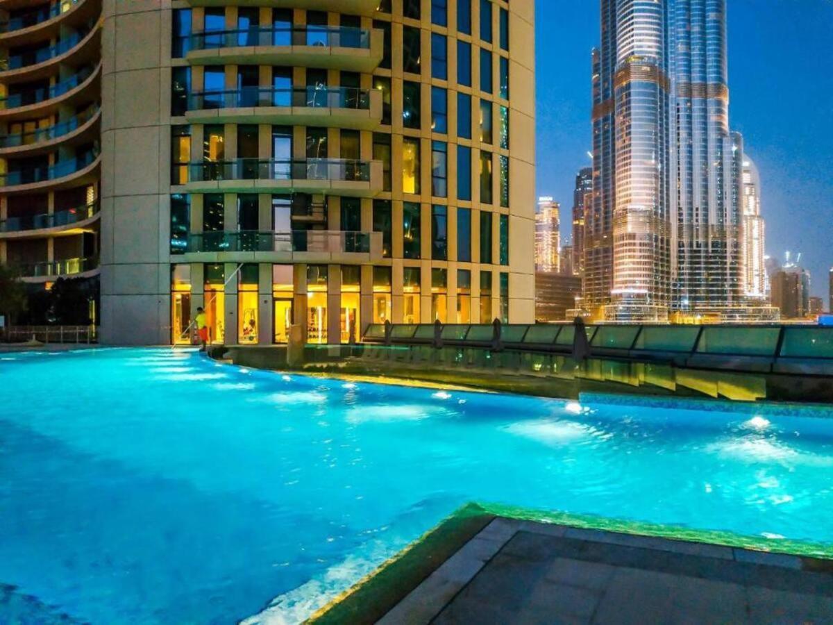 First Class 3Br With Full Burj Khalifa And Fountain View Dubái Exterior foto