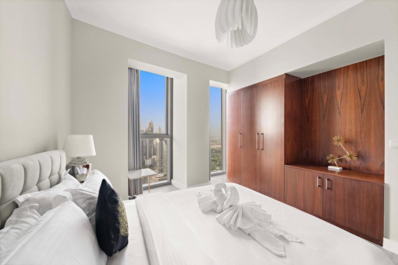 First Class 3Br With Full Burj Khalifa And Fountain View Dubái Exterior foto
