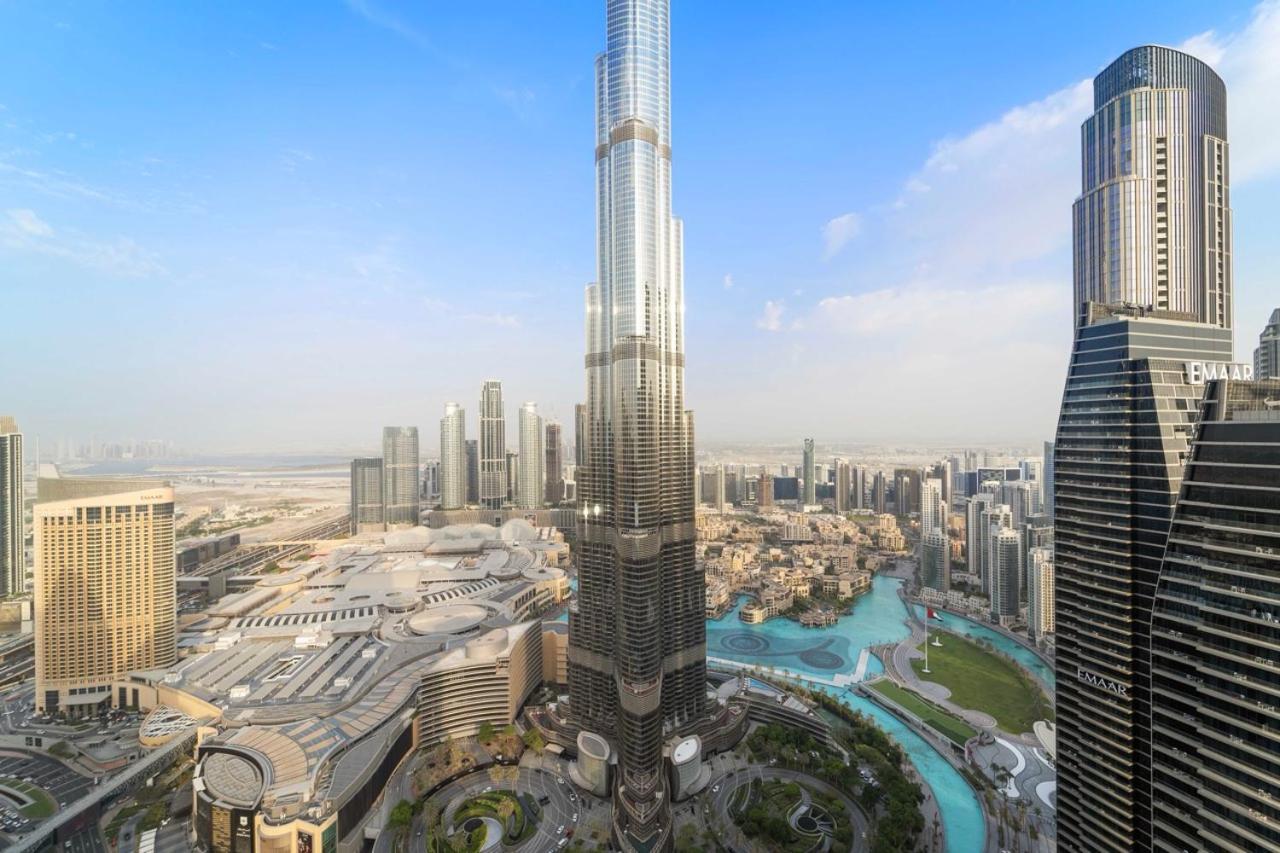 First Class 3Br With Full Burj Khalifa And Fountain View Dubái Exterior foto