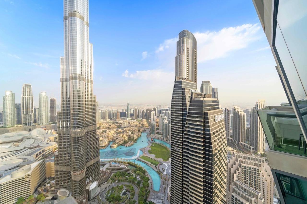 First Class 3Br With Full Burj Khalifa And Fountain View Dubái Exterior foto
