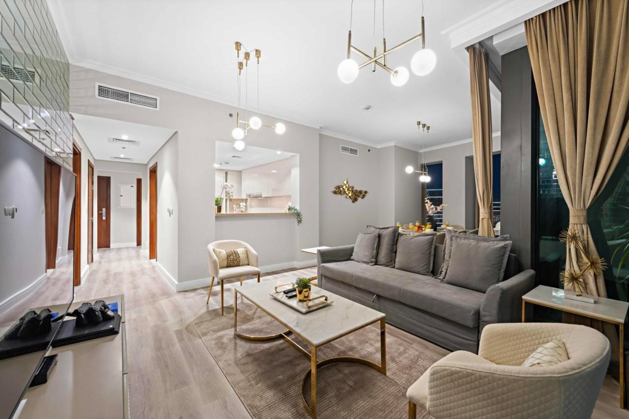 First Class 3Br With Full Burj Khalifa And Fountain View Dubái Exterior foto