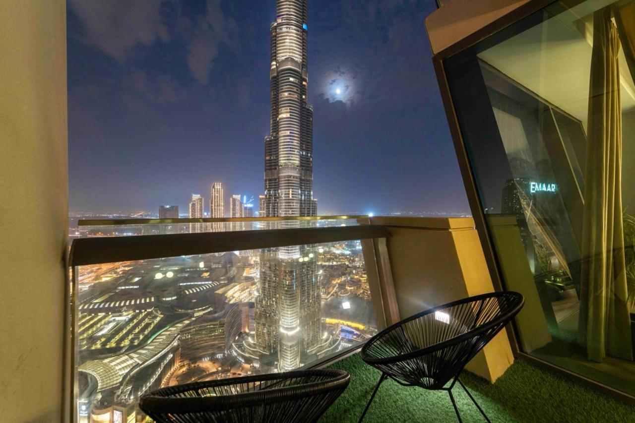 First Class 3Br With Full Burj Khalifa And Fountain View Dubái Exterior foto