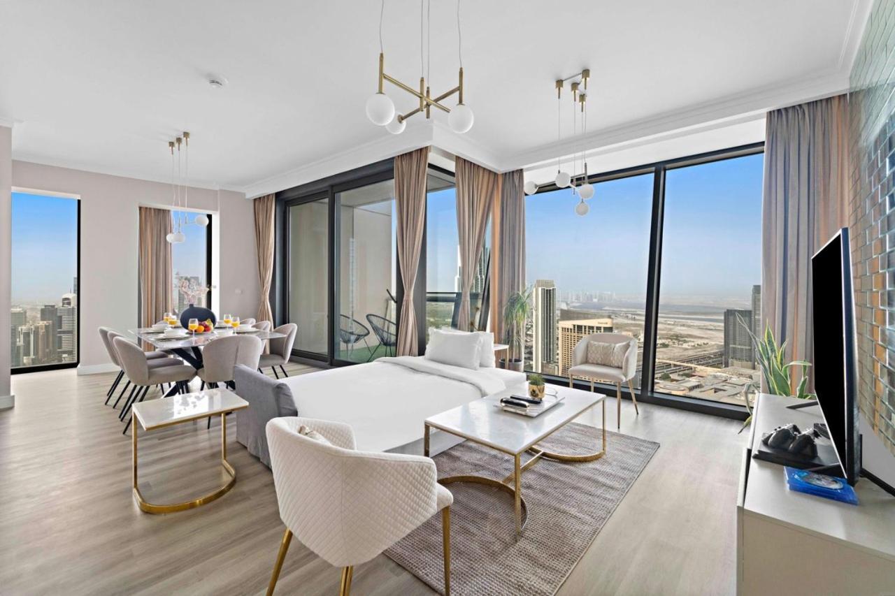 First Class 3Br With Full Burj Khalifa And Fountain View Dubái Exterior foto