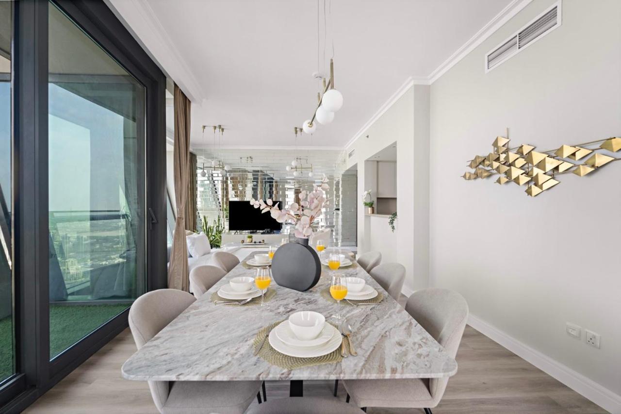 First Class 3Br With Full Burj Khalifa And Fountain View Dubái Exterior foto